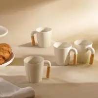 Набор кружек SL Home &laquo;Тренто&raquo;, 250 мл, 4 шт., фарфор, белый