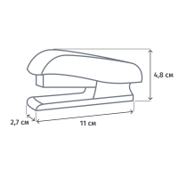 Степлер ATTACHE 8209 (N10) до 12 лист. черный антистеп