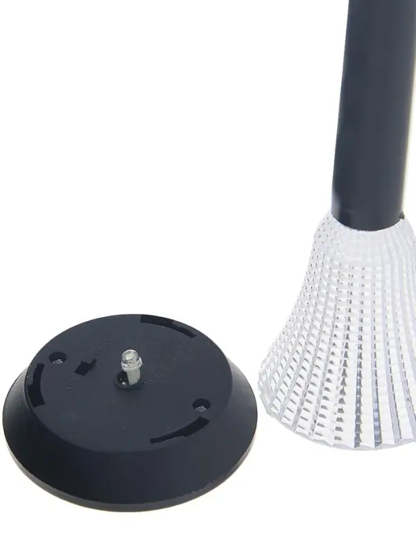 Садовый светильник &laquo;Рифлёный конус&raquo;, уличный, на солнечной батарее, 1 LED, свечение белое