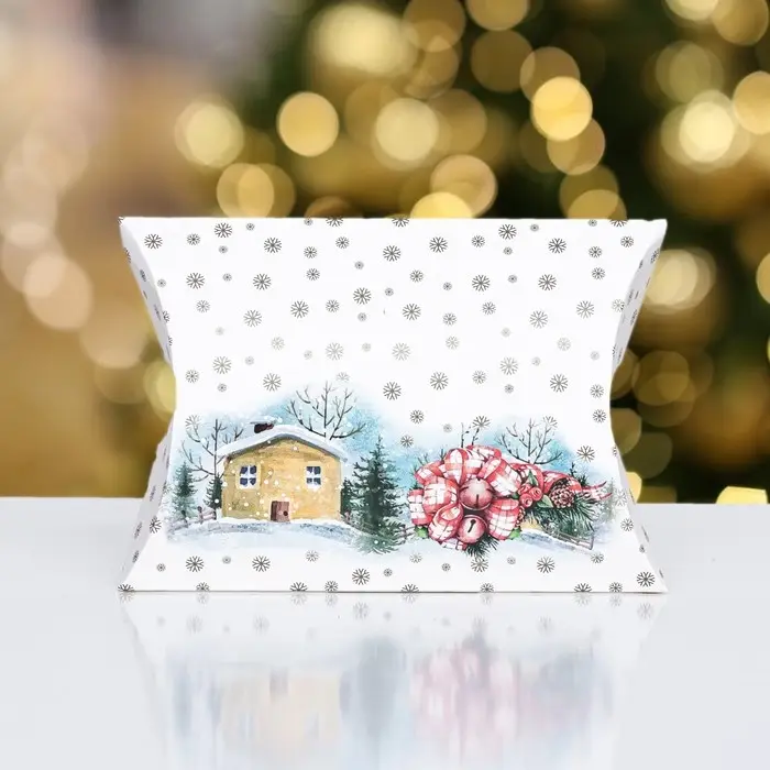 Коробка складная, подарочная новогодняя «С Новым Нодом и Рождеством» 15×11×3 см