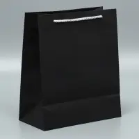 Пакет подарочный, упаковка, &laquo;Настоящий мужчина&raquo;, чёрный крафт, 23&times;27&times;11.5 см