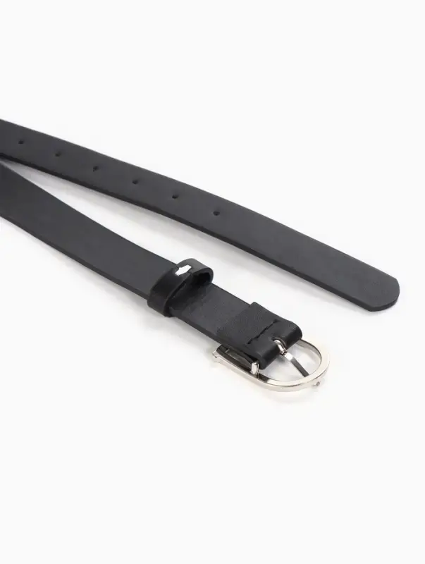 Ремень женский, 1 прокол, металл пряжка, 2.8&times;105 см, чёрный