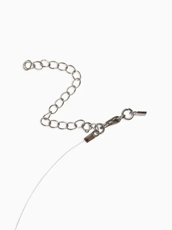 Колье на леске Колье на леске "Капля росы", цвет былй в серебре