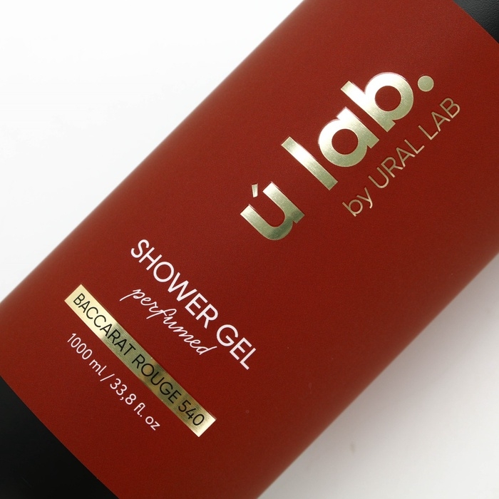 ULAB Парфюмированный гель для душа Baccarat Rouge, 1000 мл ULAB Парфюмированный гель для душа Baccarat Rouge, 1000 мл