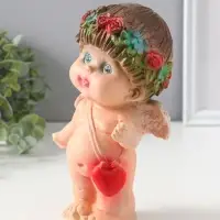 Фигура гипс &laquo;Ангел стесняшка&raquo;, 9&times;8&times;20 см, цветной