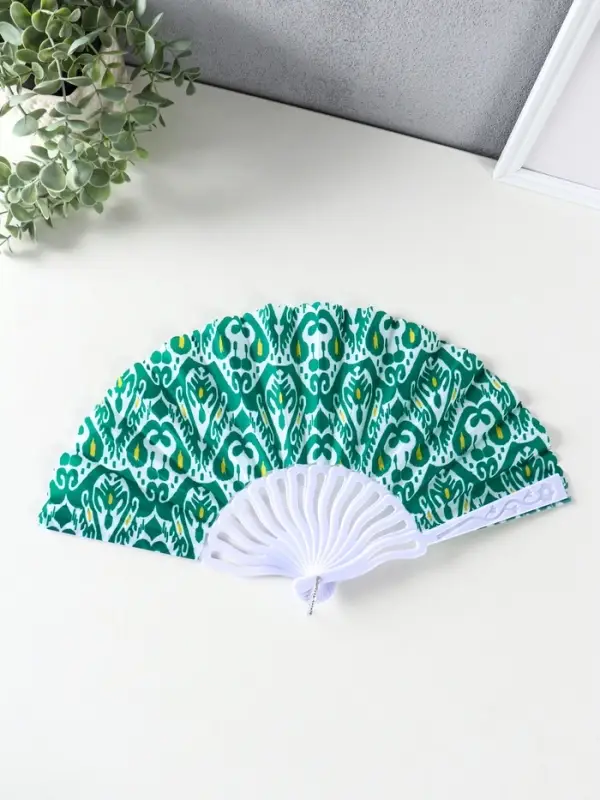 Веер пластик, текстиль  Веер пластик, текстиль "Шёлковый путь" МИКС 23 см