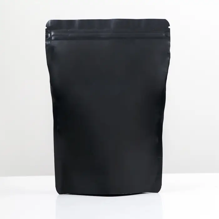 Пакет дой - пак, матовый, чёрный с окном, 14&times;20&times;4 см