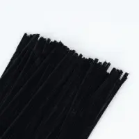 Синельная проволока, набор 100 шт, черная, 30 см