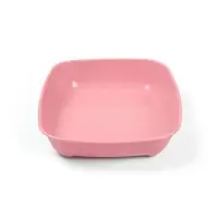 Туалет округлый, 33.5&times;25&times;6 см, без сетки, розовый