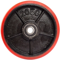 Колесо для тележки полиуретан 200х50мм с подш для тележек гидравлич 1001405