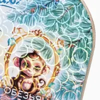Доска разделочная сувенирная &laquo;Символ года!&raquo;, 27.5&times;19.5&times;0.6 см, дерево, голубая