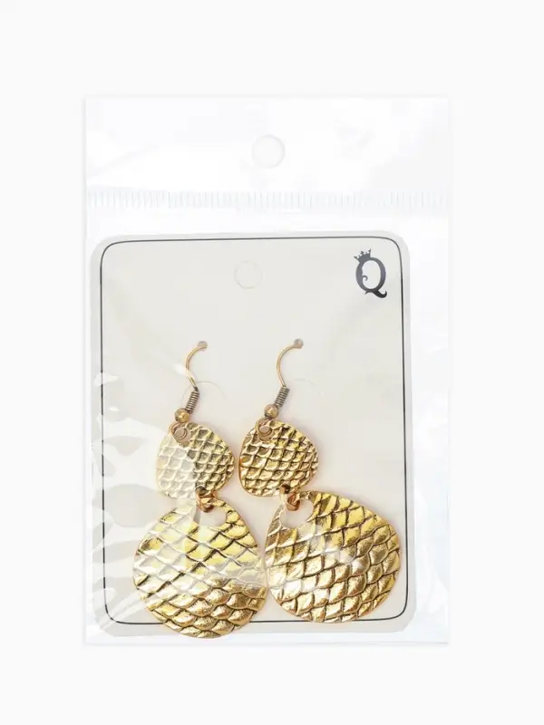 Серьги метал &laquo;Аутентичность. Змея&raquo;, цвет чернёное золото