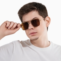Очки солнцезащитные uv 400, дужка 13.1 см, ширина 12.5 см, линза 4.9×5.3 см