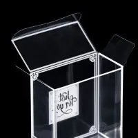Складная прозрачная коробка из PVC, для упаковки подарков, 8×4×9 см