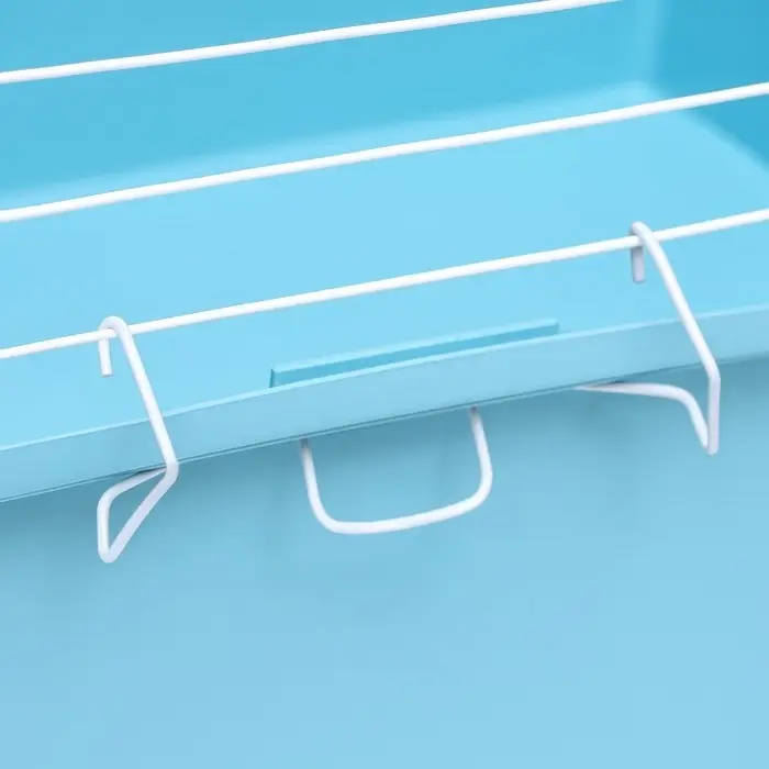 Клетка для грызунов &laquo;Пижон&raquo; №1 складная, 58&times;40&times;34 см (+миска, 2 кормушки), бирюзовая