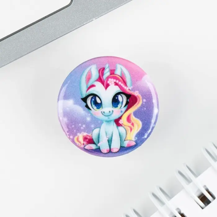 Значок металлический , закатной «Детский», 25 мм, МИКС Значок металлический , закатной «Детский», 25 мм, МИКС