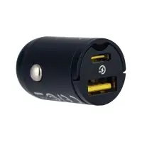 Переходник автомобильного зарядного устройства на USB + Type-C 30W C00035001121-02 Baseus черный