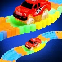 Автотрек Flash Track, гибкий, светится в темноте, 49 деталей