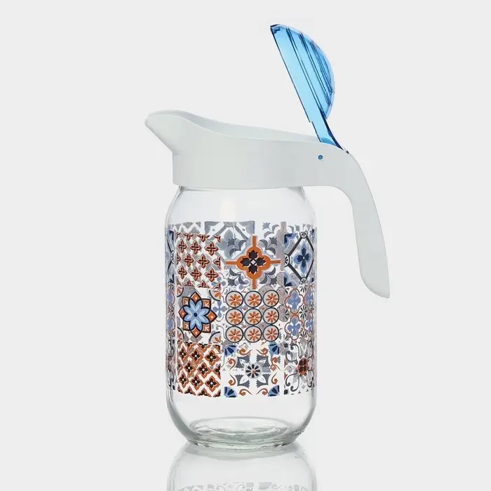 Кувшин для воды стеклянный «Мозаика», 1 л, 9×20 см Кувшин для воды стеклянный «Мозаика», 1 л, 9×20 см