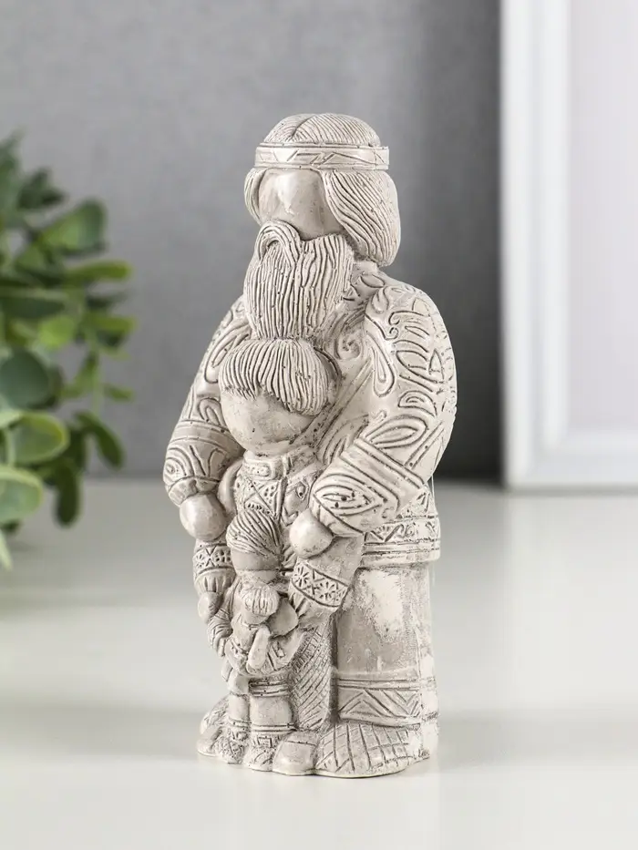 Фигура гипс "Опора рода 2" 13х7 см, под камень Фигура гипс "Опора рода 2" 13х7 см, под камень