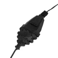 Удлинитель для комнатных гирлянд, 5 м, тёмная нить, УМС-вилка