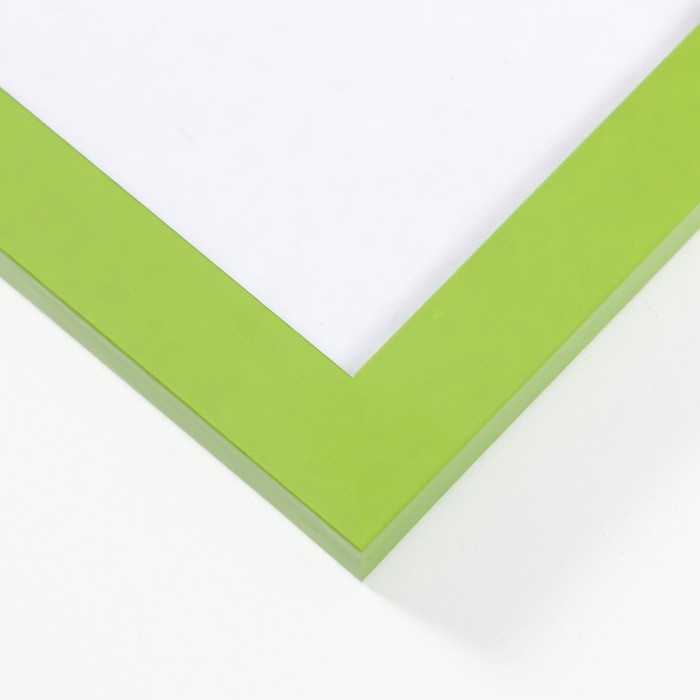 Фоторамка МДФ 30х40 см, №6, ширина 18 мм, толщина 12 мм, зеленый (пластиковый экран)