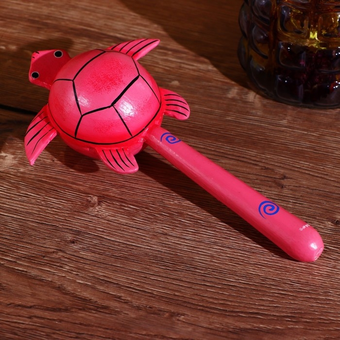 Сувенирный музыкальный инструмент Маракас Сувенирный музыкальный инструмент Маракас "Черепашка" дерево 22 см