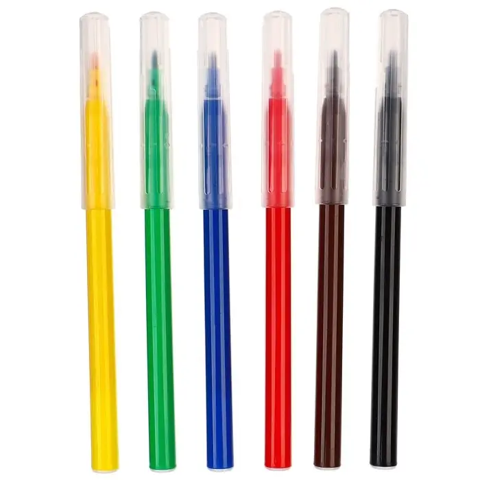 Фломастеры 6 цветов, вентилируемый колпачок «Тачки» Фломастеры 6 цветов, вентилируемый колпачок «Тачки»