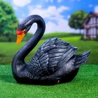 Садовая фигура из полистоуна &laquo;Лебедь&raquo;, 34&times;25&times;40 см