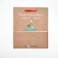 Набор новогодних пакетов &laquo;Новогодний праздник&raquo;, 5 шт., 23&times;27&times;11.5 см