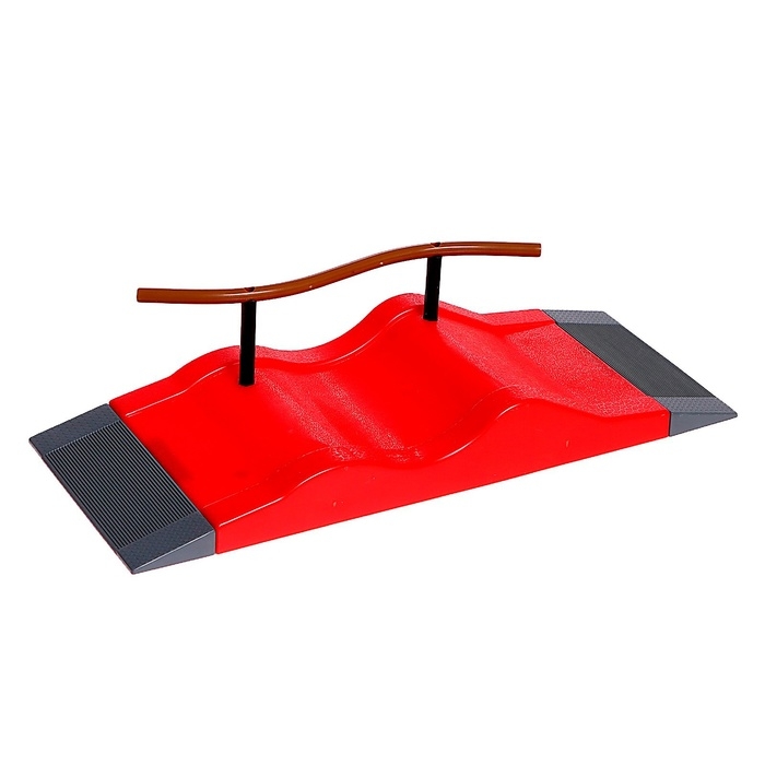 Набор скейт-парк «Трюк: скольжение», фингерборд с перилами на волне Набор скейт-парк «Трюк: скольжение», фингерборд с перилами на волне