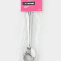 Набор столовых ложек Доляна &laquo;Оптима&raquo;, длина 19 см, набор 12 шт., нержавеющая сталь, серебристый