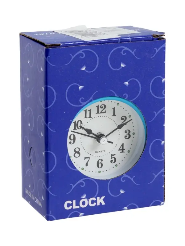 Часы - будильник настольные Часы - будильник настольные "Классика", дискретный ход, 12 х 8.5 см, АА, голубые