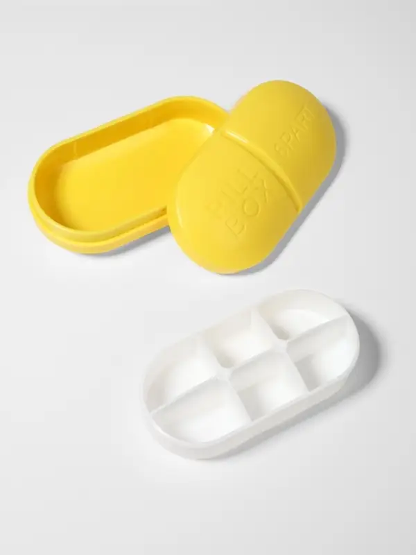 Таблетница Pill Box, 6 секций, 10&times;5.5&times;3 см, МИКС