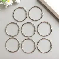 Кольцо для творчества (для фотоальбомов) "Серебро" набор 8 шт внутр. d= 5 см внешн. d=5,5 см Кольцо для творчества (для фотоальбомов) "Серебро" набор 8 шт внутр. d= 5 см внешн. d=5,5 см