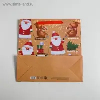 Пакет подарочный новогодний ламинированный квадратный «Весёлая компания», 30 х 30 х 12 см Пакет подарочный новогодний ламинированный квадратный «Весёлая компания», 30 х 30 х 12 см