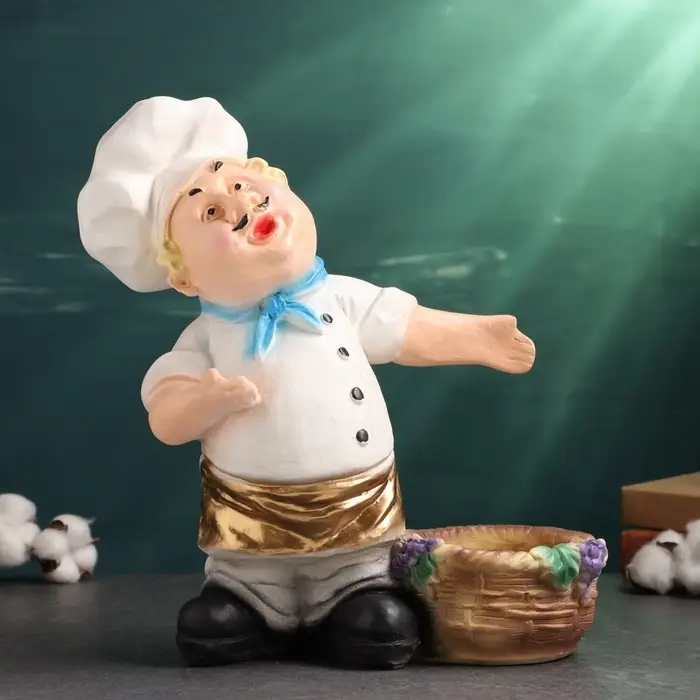 Подставка для бутылки &laquo;Повар&raquo;, цветной 33 см