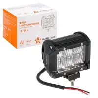 Фара светодиодная (балка) двухрядная, 6 LED 5D линза рабочий свет, 18W, (98х78х65) 12/24V