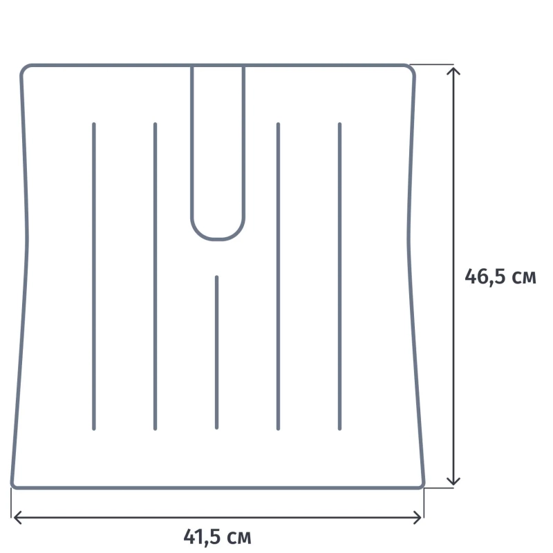 Лопата для уборки снега Сибртех пластик 46,5х41,5 см без черенка 614635