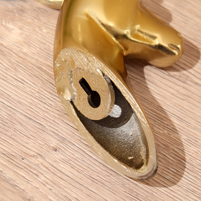 Настенное панно  Настенное панно "Олень" алюминий 13х10х24 см