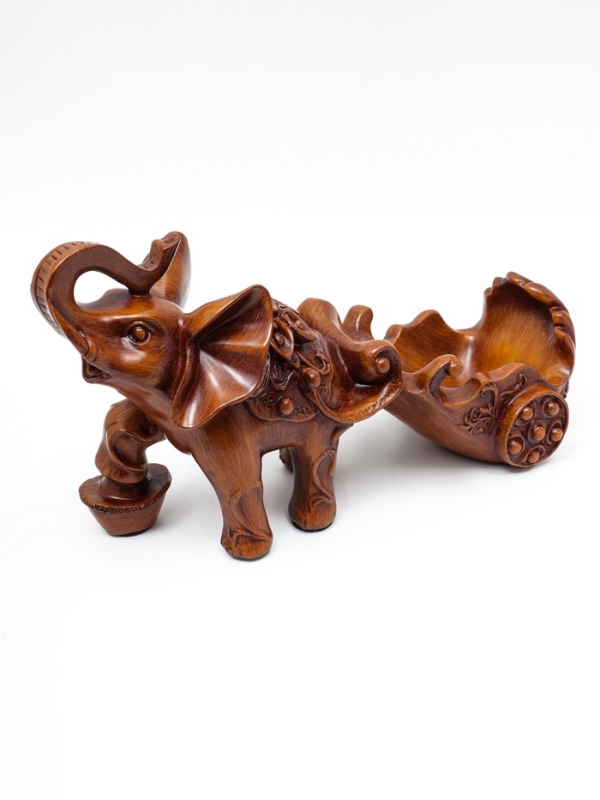 Подставка для бутылки  Подставка для бутылки "Слон" под дерево, 34х13х20см