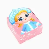 Подарочная коробка новогодняя складная &laquo;Снегурочка&raquo;, 15 х 15 х 8 см, Новый год