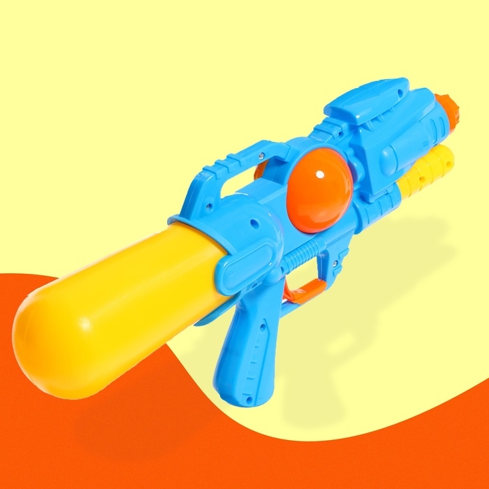 Водный пистолет «Дружелюбный динозавр», с накачкой, 35 см., цвет МИКС