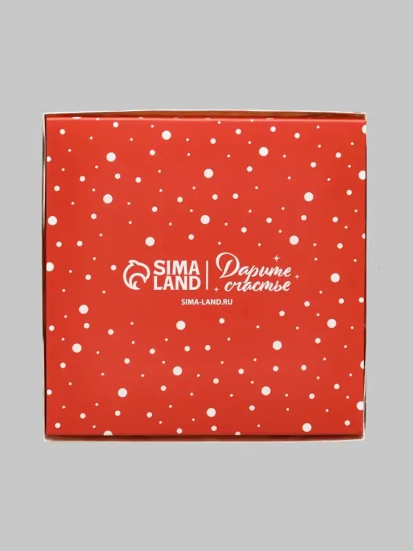 Коробка под 4 конфеты новогодняя &laquo;Снегири&raquo;, 10.5&times;10.5&times;3.5 см