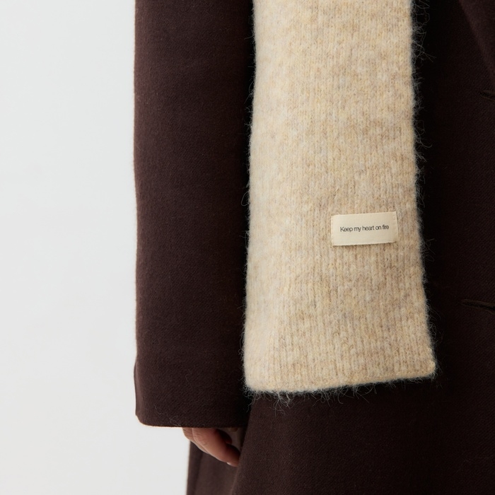 Шарф женский MIST, бежевый, 16*160±5 см