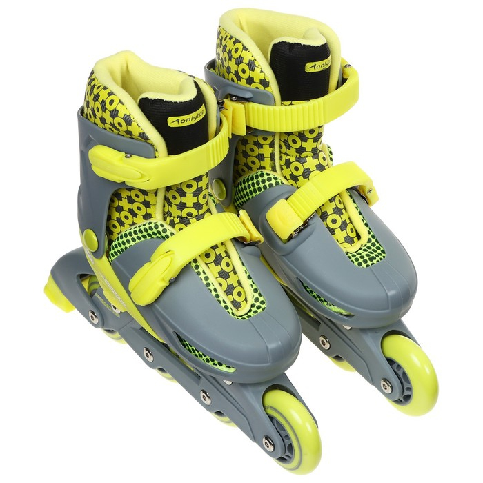 Роликовые коньки раздвижные ONLYTOP, р. 30-33, колёса PVC 64 мм Роликовые коньки раздвижные ONLYTOP, р. 30-33, колёса PVC 64 мм