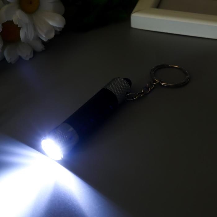 Фонарик 3 светодиода на кольце МИКС 11х1,5 см Фонарик 3 светодиода на кольце МИКС 11х1,5 см