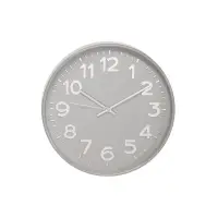 Часы настенные интерьерные, бесшумные, плавный ход, d=30.5 см, серые