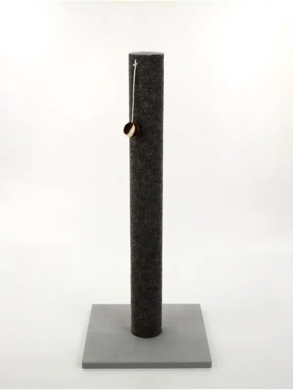 Когтеточка &laquo;Столбик&raquo; Lowcost, 35&times;35&times;85 с, с игрушкой, ковролин, цвет МИКС