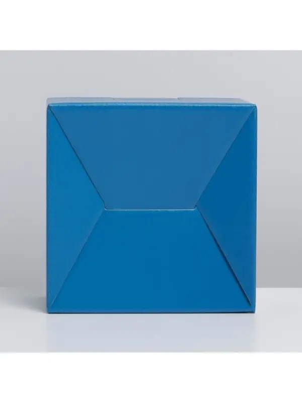 Коробка подарочная складная, упаковка, «Синяя», 15 х 15 х 7 см Коробка подарочная складная, упаковка, «Синяя», 15 х 15 х 7 см